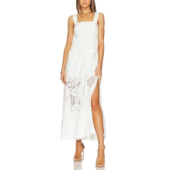 Shona Joy Embroidered Ivory Lori Maxi Dress Size 2 - Picture 1 of 4